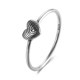 925 Silver Round Charm Rings for Women Fine Jewelry Engagement Party