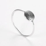 925 Silver Round Charm Rings for Women Fine Jewelry Engagement Party
