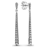 925 Silver Shooting Necklace Earring Set with Crystal