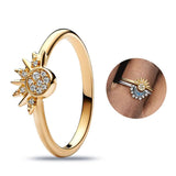 925 Silver Crown CZ Ring for Women Engagement Pan Jewelry