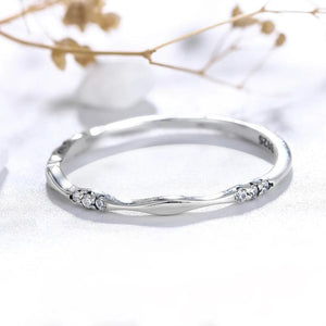 925 Sterling Silver Zircon Geometric Ring for Women Fine Jewelry