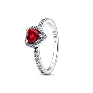925 Silver Wishbone Heart Sun Moon Zircon Rings Women Wedding Jewelry