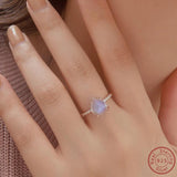 925 Silver Moonlight Stone Ring for Women