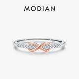 925 Sterling Silver Infinite Love Rose Wedding Ring For Women