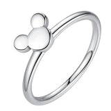 BELAEWANG 925 Silver Lucky Eyes Crystal Ring Women Dainty Jewelry