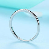 BELAEWANG 925 Silver Lucky Eyes Crystal Ring Women Dainty Jewelry