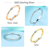 BELAEWANG 925 Silver Lucky Eyes Crystal Ring Women Dainty Jewelry