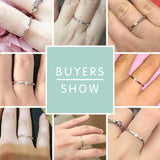 BELAEWANG 925 Silver Lucky Eyes Crystal Ring Women Dainty Jewelry