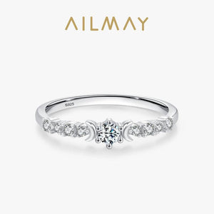 925 Silver Crown Zirconia Wedding Ring Women Jewelry Gift