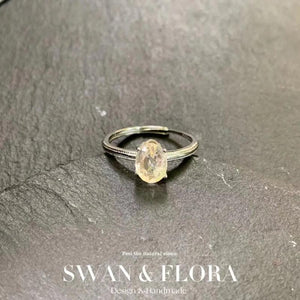 Natural Citrine Ring Adjustable Women's Jewelry Gift
