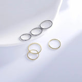 925 Silver Zircon Round Ring for Women Classic Jewelry