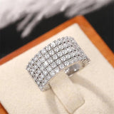Women's Diamond Ring for Wedding Ceremony Engagement Gift
