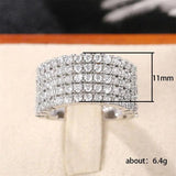 Women's Diamond Ring for Wedding Ceremony Engagement Gift