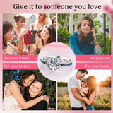 Zircon Eye 925 Silver Rings Anniversary Engagement