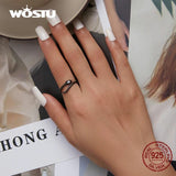 925 Sterling Silver Plated Snake Open Ring For Women Fine S925 Jewelry Present