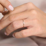925 Sterling Silver Women's Colorful CZ Rings Anniversary Gift Jewelry
