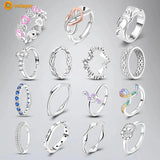 925 Silver Music Note Rainbow Heart Love Rin