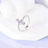 925 Silver Music Note Rainbow Heart Love Rin