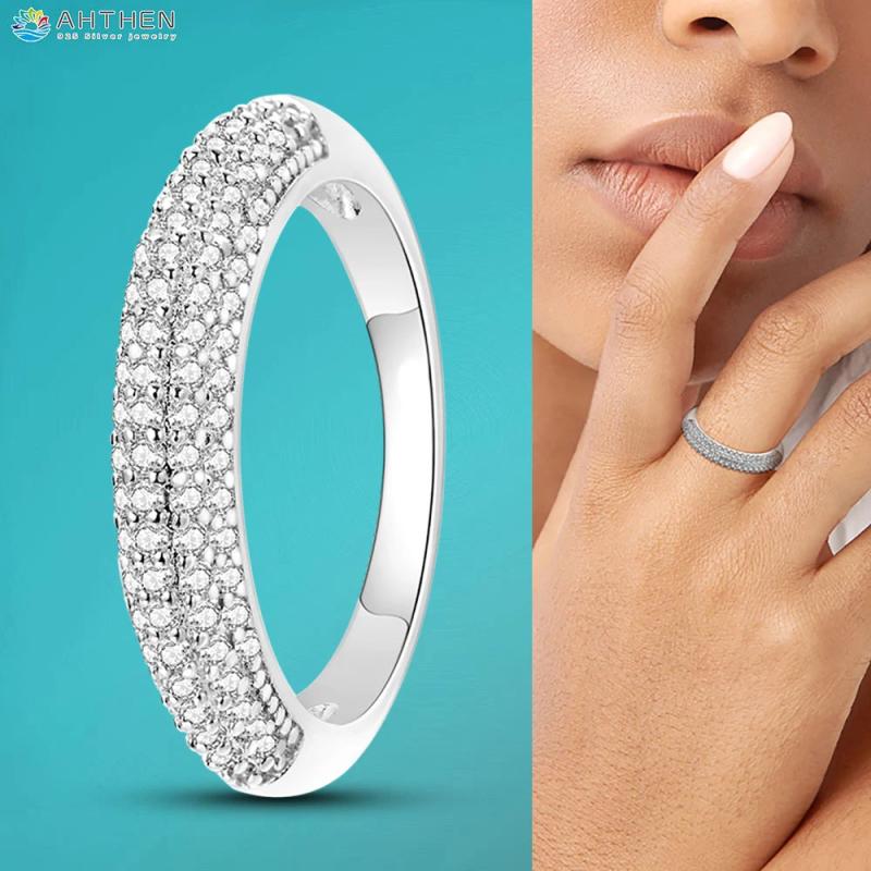 925 Sterling Silver Cross Braided Love Rainbow Claw Rings