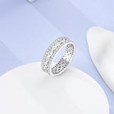 925 Sterling Silver Cross Braided Love Rainbow Claw Rings
