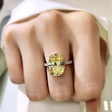 Pink Zircon 925 Silver Wedding Ring Engagement Band