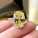 Pink Zircon 925 Silver Wedding Ring Engagement Band