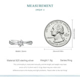 925 Silver CZ Twist Braided Rings For Women
