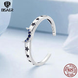 925 Silver Sun Moon Stars Ring Couple Band Size 5-9 Fine Jewelry Gift