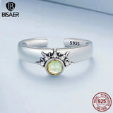 925 Silver Sun Moon Stars Ring Couple Band Size 5-9 Fine Jewelry Gift