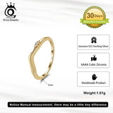 925 Silver CZ Stacking Rings for Women - Minimalist Birthday Gift