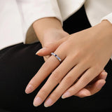 925 Silver Multicolour Crystal Ring - Sparkling Stone Fine Jewel