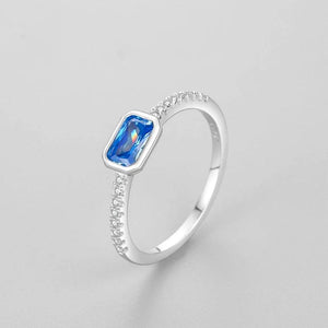 925 Silver Romantic CZ Ring For Women Wedding Jewelry