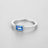 925 Silver Romantic CZ Ring For Women Wedding Jewelry