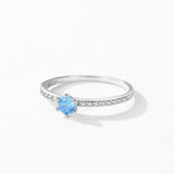 925 Silver Zirconia Finger Rings Women Wedding Jewelry