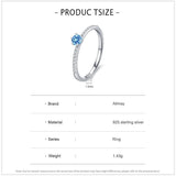 925 Silver Zirconia Finger Rings Women Wedding Jewelry
