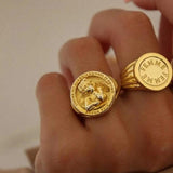 925 Silver Angel Love Child Adjustable Ring