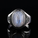 925 Silver Moonstone Ring Vintage Jewelry Party Ring