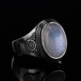 925 Silver Moonstone Ring Vintage Jewelry Party Ring