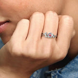 925 Silver Colorful Ring for Women Birthday Anniversary Daily Wear