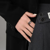925 Silver Needle Hollow Out Multi-layers Party Jewelry Ring