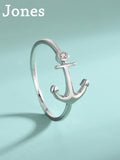 Sterling Silver Boat Anchor Ring Female Arrow