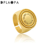 925 Sterling Silver Round Ring Resizable for Women
