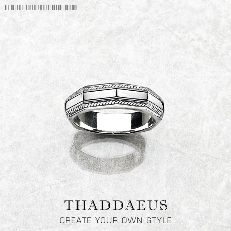 Nine-cornered Shape Angular Band Ring, Ethnic Fine Jewelry
