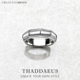 Nine-cornered Shape Angular Band Ring, Ethnic Fine Jewelry