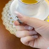 Nine-cornered Shape Angular Band Ring, Ethnic Fine Jewelry