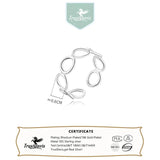 TrustDavis 925 Sterling Silver Sweet Round Finger Ring For Women