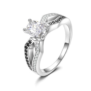 AWN 925 Sterling Silver Wedding Ring for Women C145