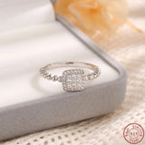 925 Silver Zircon Infinite Symbol Ring for Women