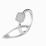 925 Silver Zircon Infinite Symbol Ring for Women