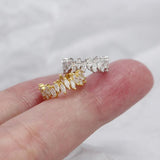 925 Silver Horse Eye Zircon Clip Earrings Ear Cuff